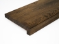 Preview: Stair Tread Renovation Step Oak Select Natur A/B 26 mm, finger joint lamella, tone smoked oak oiled, with overhang